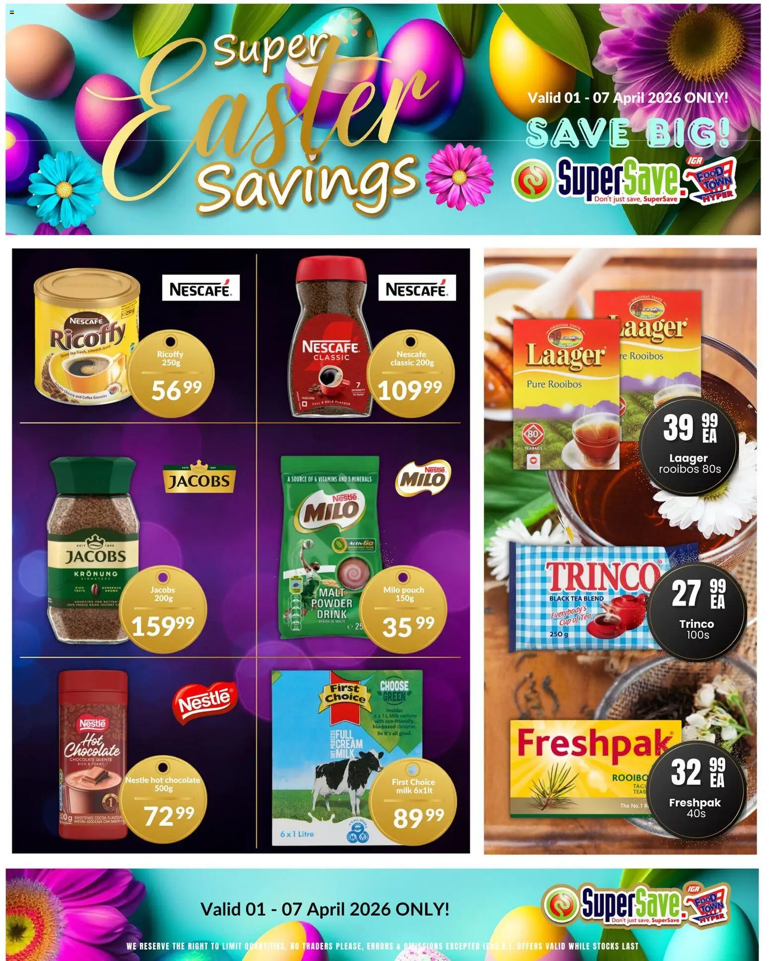 Super Save Easter Specials  | 01/04/2026 | How to get a limited discount? Save today! | South Africa