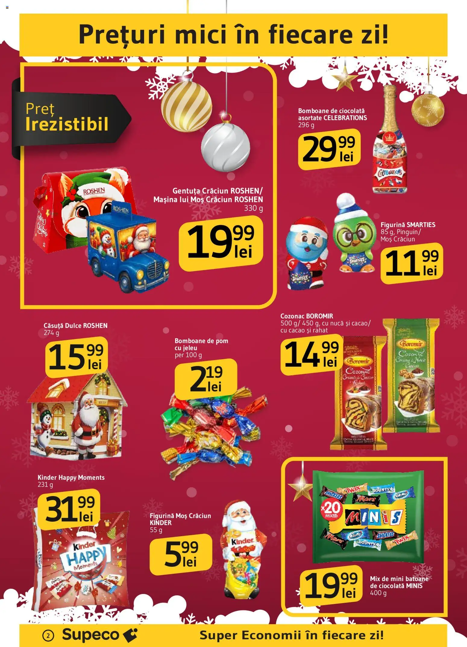 Noul catalog Supeco – valabil de la 11.12.2025 | Pagină: 2 | Produse: Mici, Ciocolată, Bomboane, Cacao