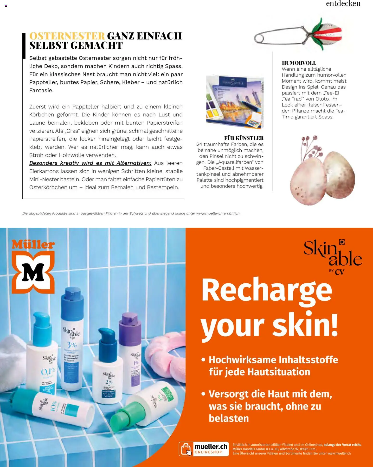 Müller aktionen Magazin – gültig ab 01.03.2026 | Seite: 49 | Produkte: Pinsel, Wasser