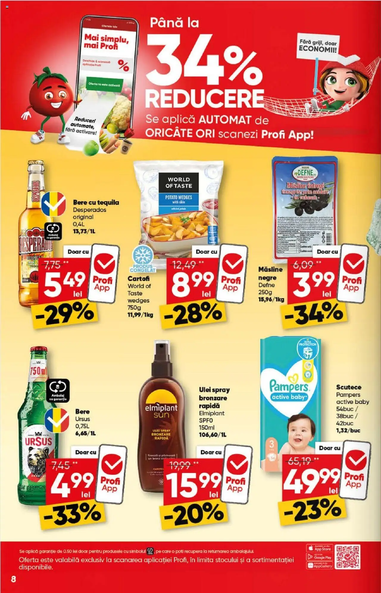 Catalog Profi Loco – valabil de la 09.07.2025 | Pagină: 8 | Produse: Măsline, Eğitim çantaları, Cartofi, Scutece