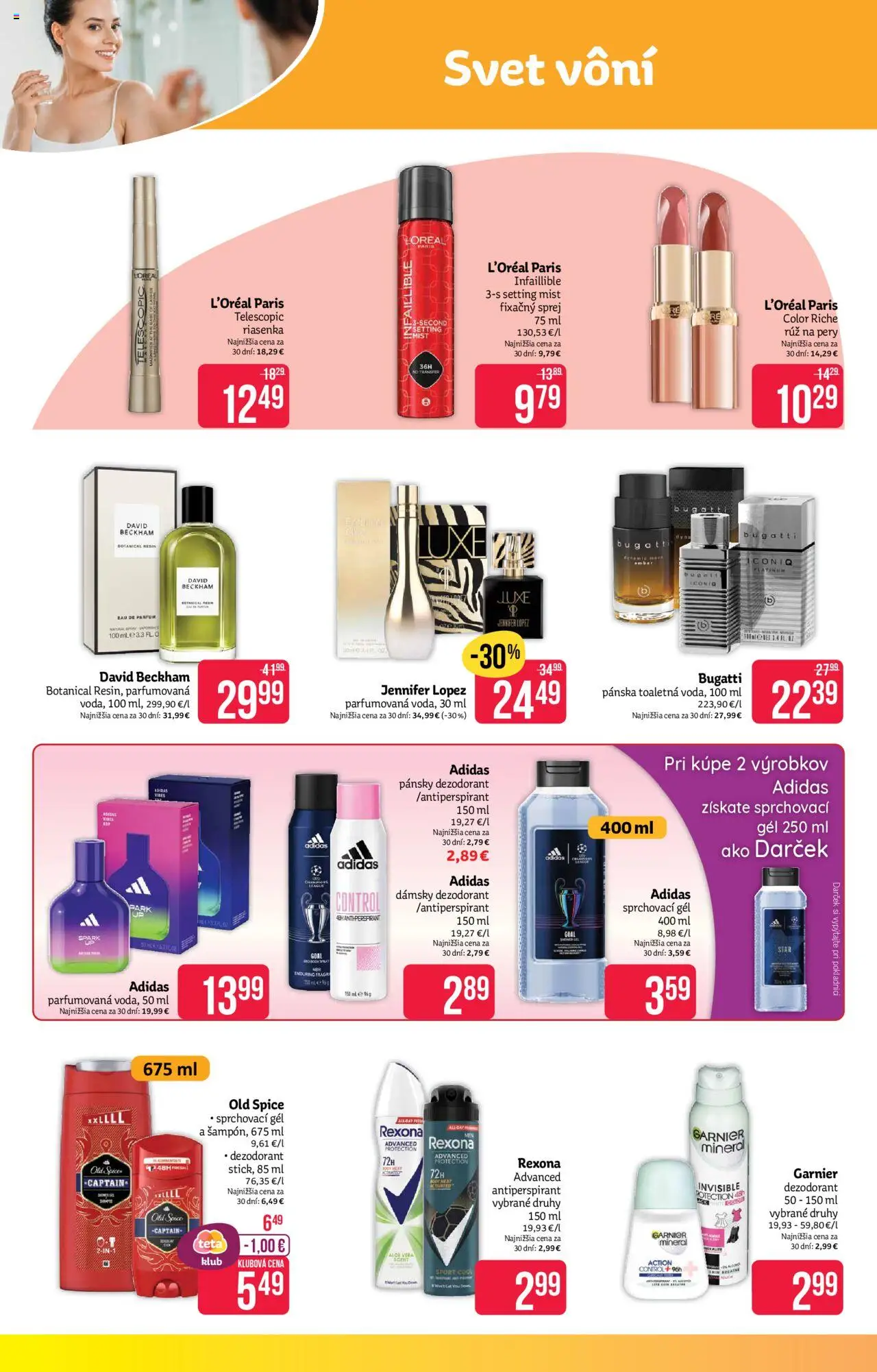 Teta drogerie leták │ platný od 18.08.2025 | Strana: 4 | Produkty: Old Spice, Riasenka, Rúž na pery, Antiperspirant