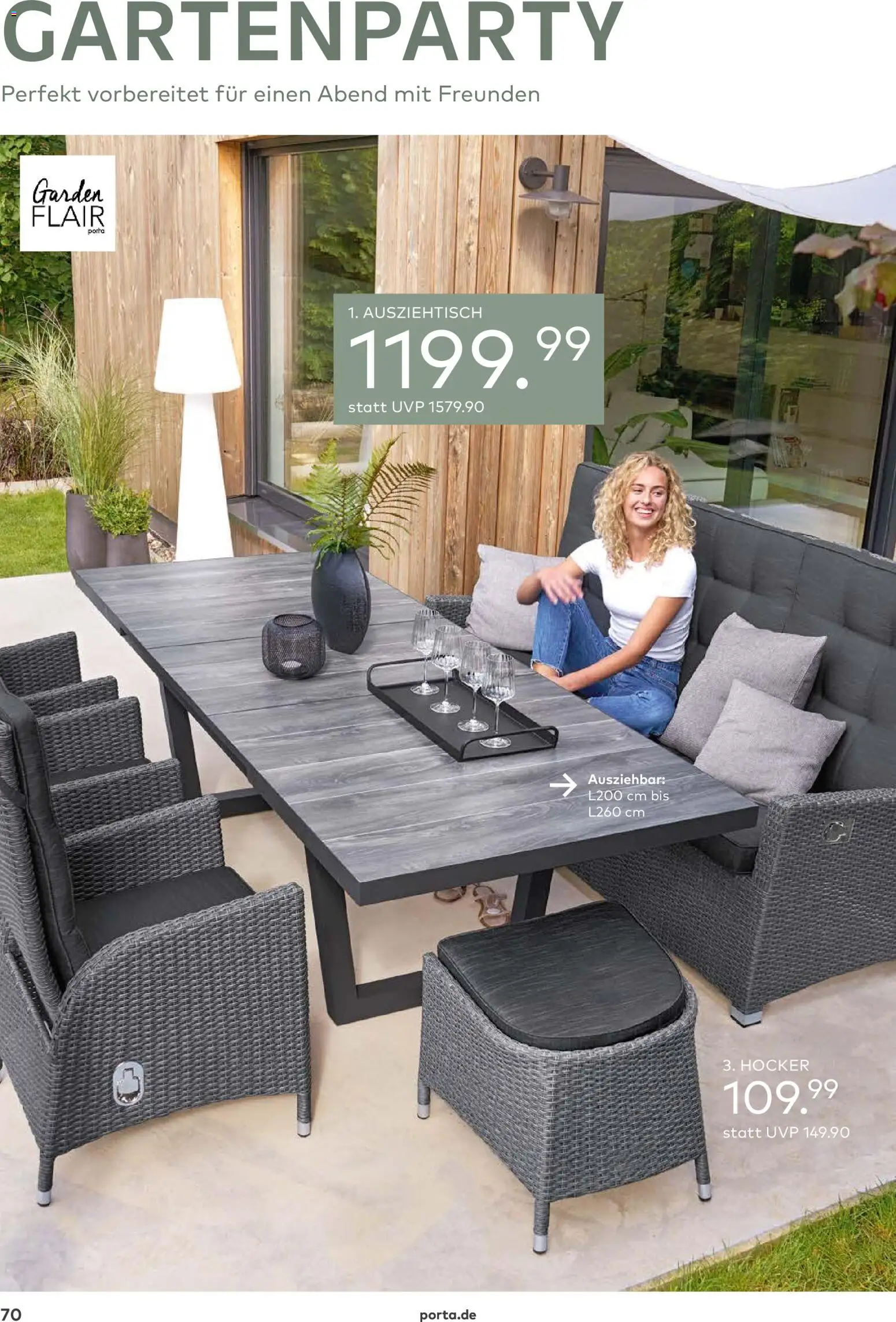 Porta! Gartenmöbel Katalog – gültig ab 01.03.2026 | Seite: 70 | Produkte: Hocker