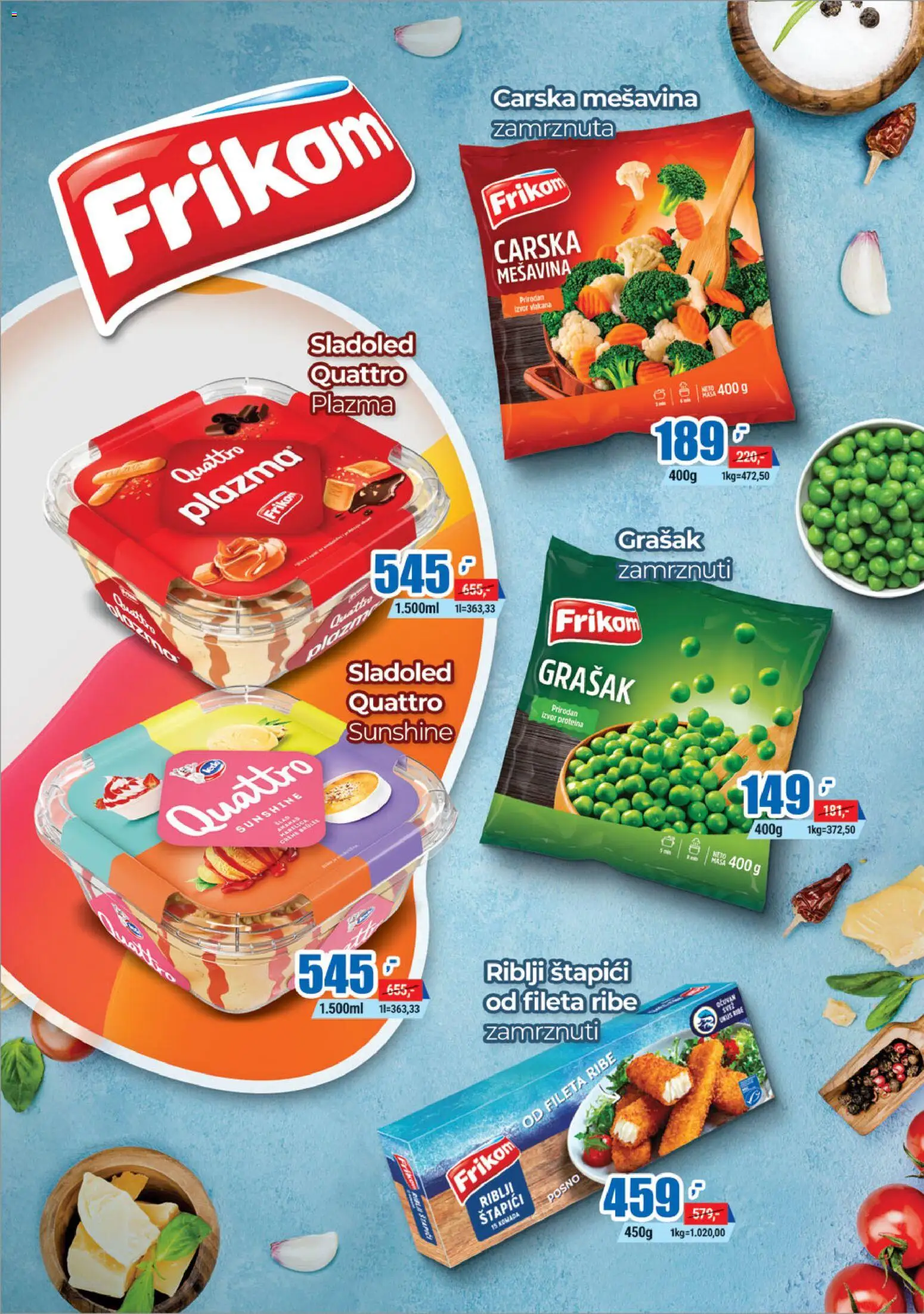 Trnava Promet katalog - važi od 06.03.2026 | Strana: 3 | Proizvode: Ananas, Sladoled, Grašak, Riblji štapići