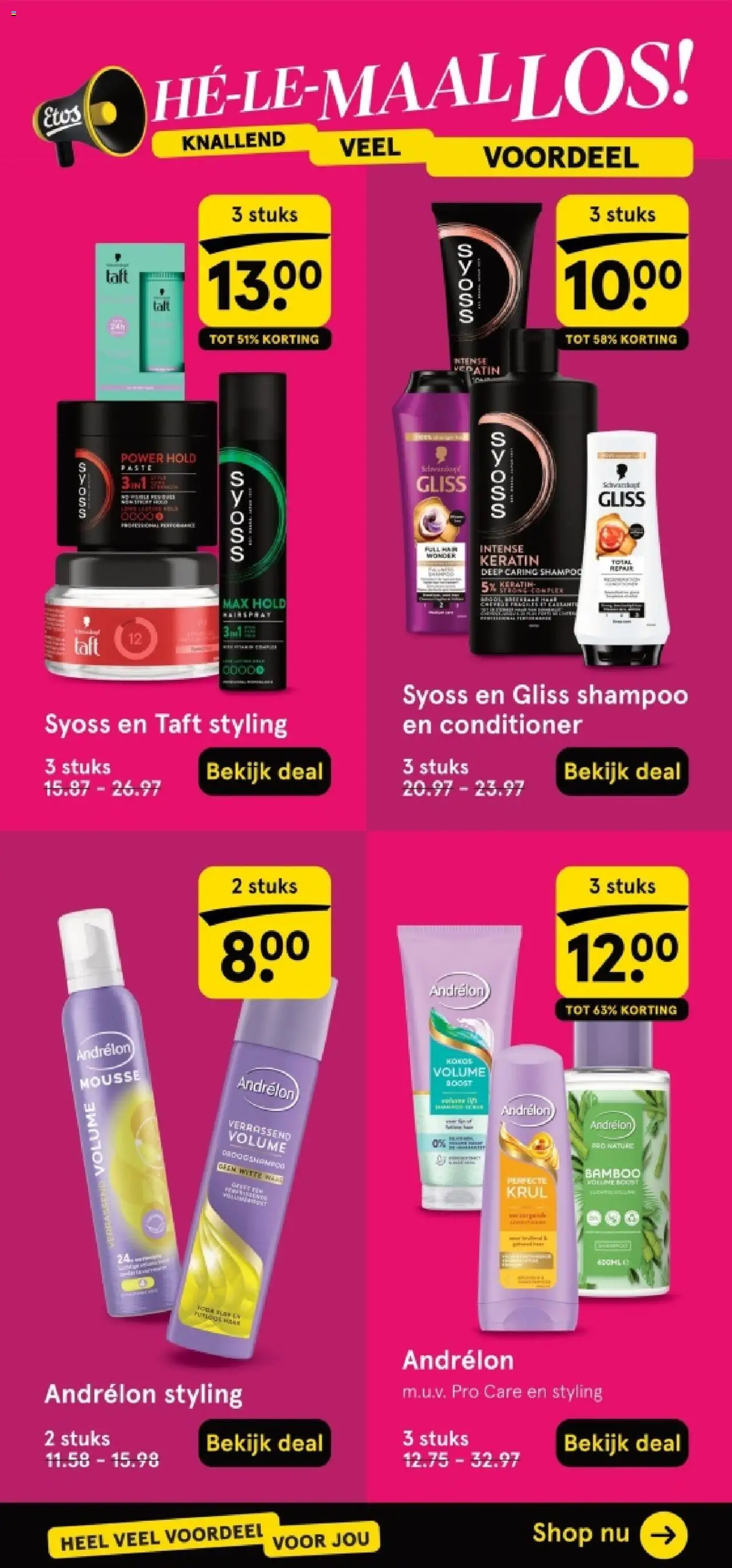  | Pagina: 47 | Producten: Boost, Shampoo, Conditioner