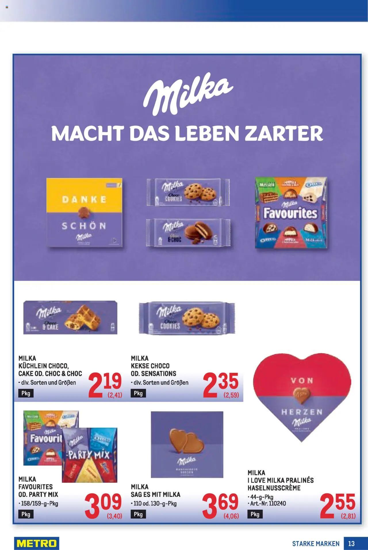 Metro  Angebote Starke Marken gültig ab 07.08.2025 | Seite: 13 | Produkte: Kekse