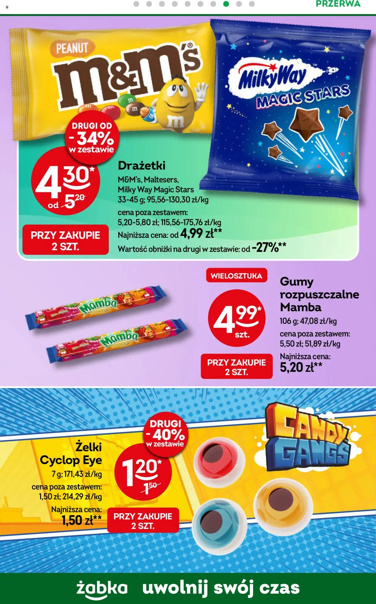 Żabka Gazetka od 04.06.2025 | Strona: 83 | Produkty: M&M's, Gumy, Żelki