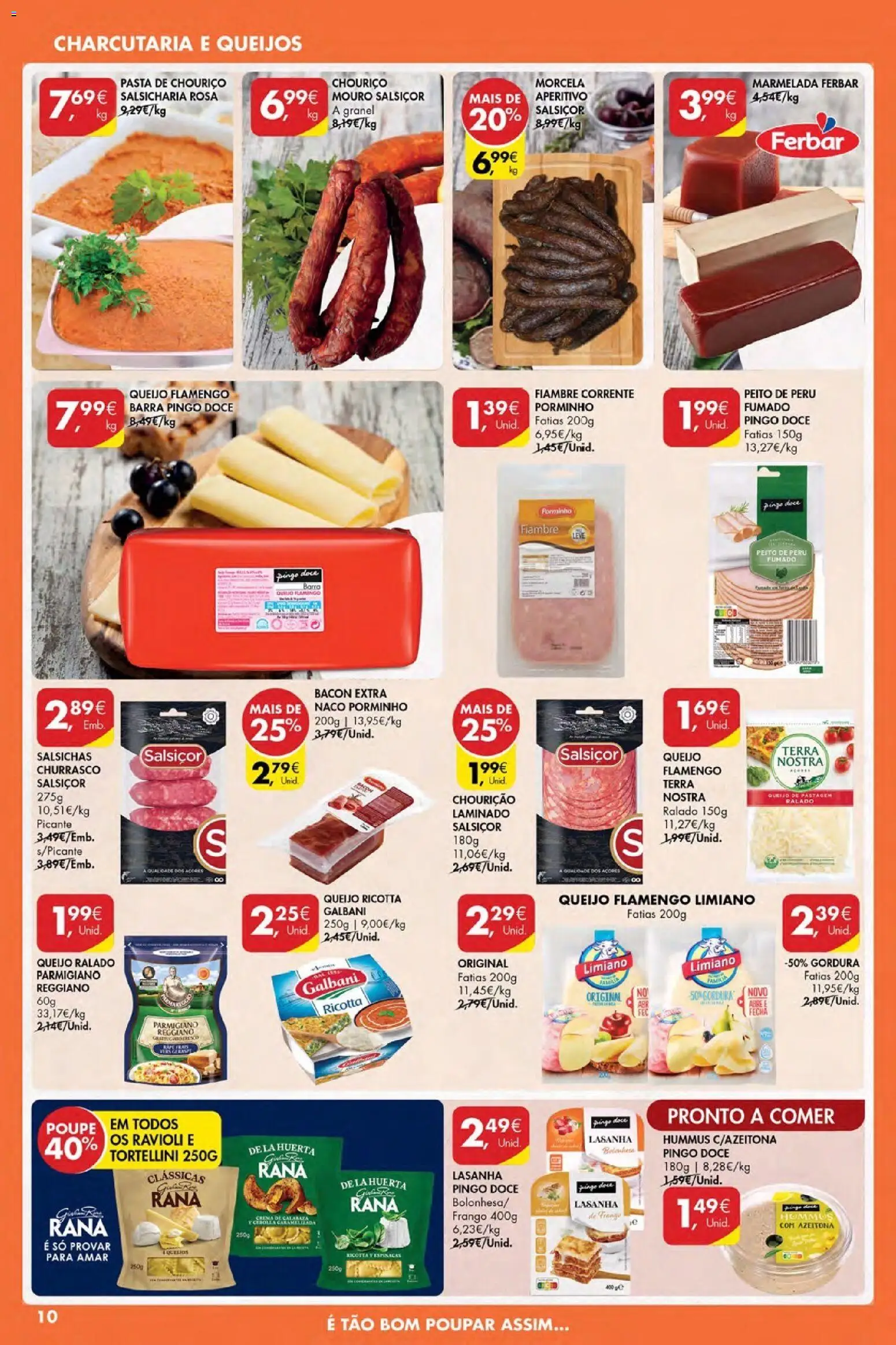 Pingo Doce Black Friday │ válido de 27.11.2025 | Página: 8 | Produtos: Peito de peru, Frango, Lasanha, Queijo