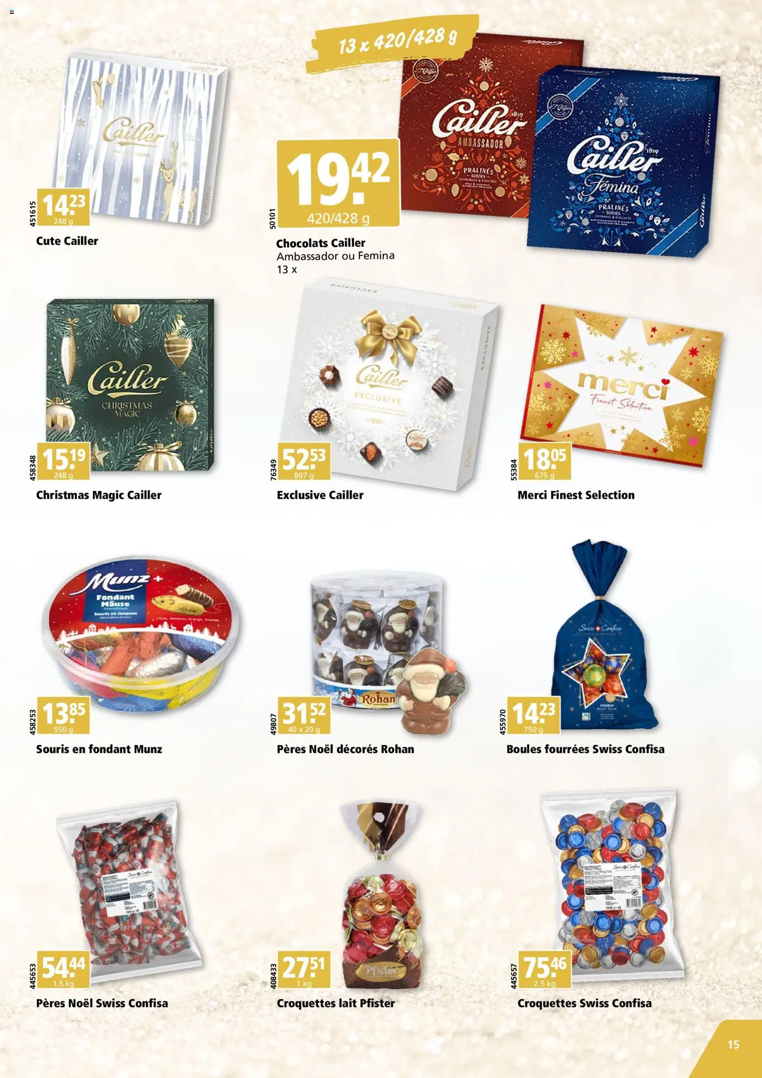 Aligro Aktionen Cadeaux Chavannes, Matran, Genève, Sion – gültig ab 03.11.2025 | Seite: 15