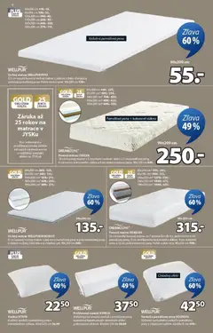 JYSK leták platný od 04.02.2026 | Strana: 6 | Produkty: Matrace, Matrac, Vrchný matrac, Vankúš
