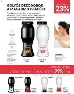 Katalógus AVON 2025 októberi - amely érvényes a következő dátumtól: 01.10.2025 | Oldal: 191 | Termékek: Dezodor, Izzadásgátló