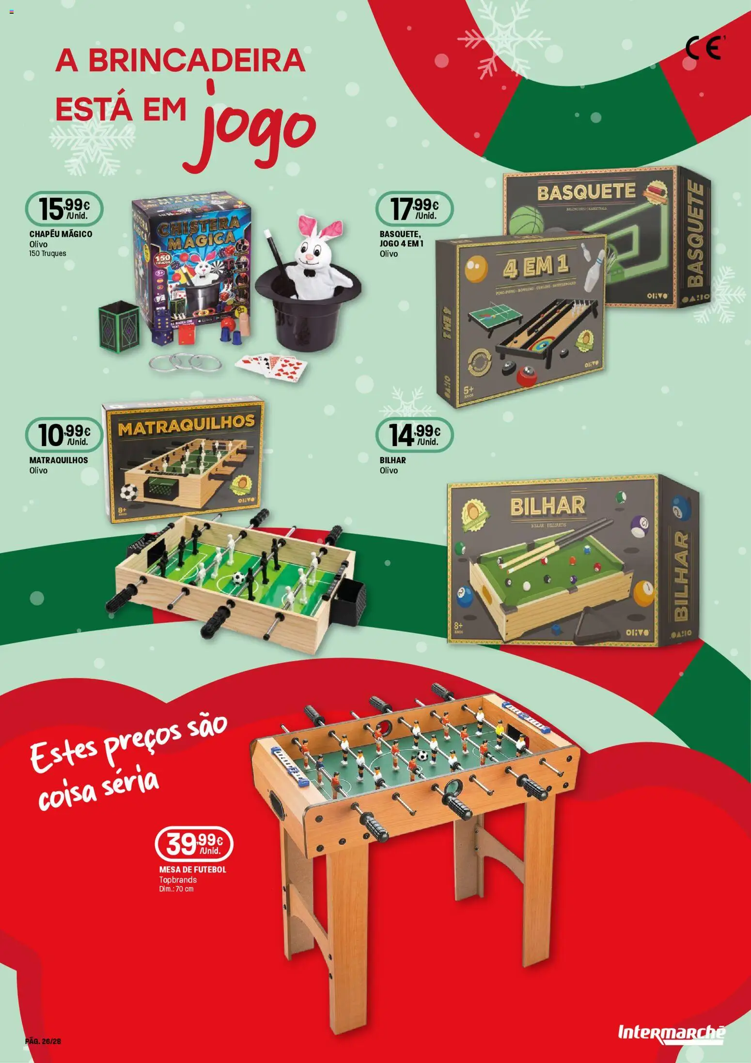 Intermarché - Brinquedos Super │ válido de 13.11.2025 | Página: 26 | Produtos: Chapéu, Mesa