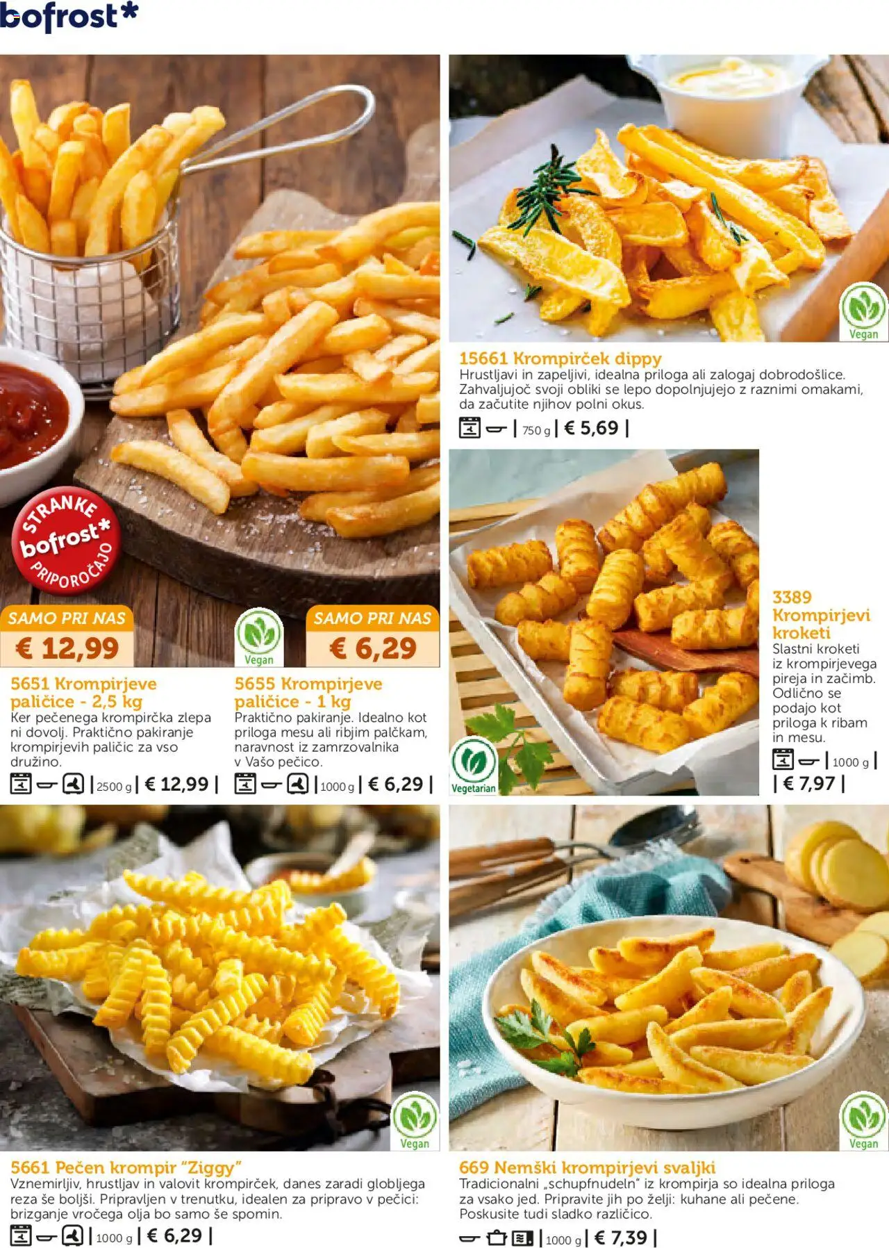 Novi Bofrost katalog ponudbe – veljaven od 01.05.2025 | Stran: 66 | Izdelki: Krompir