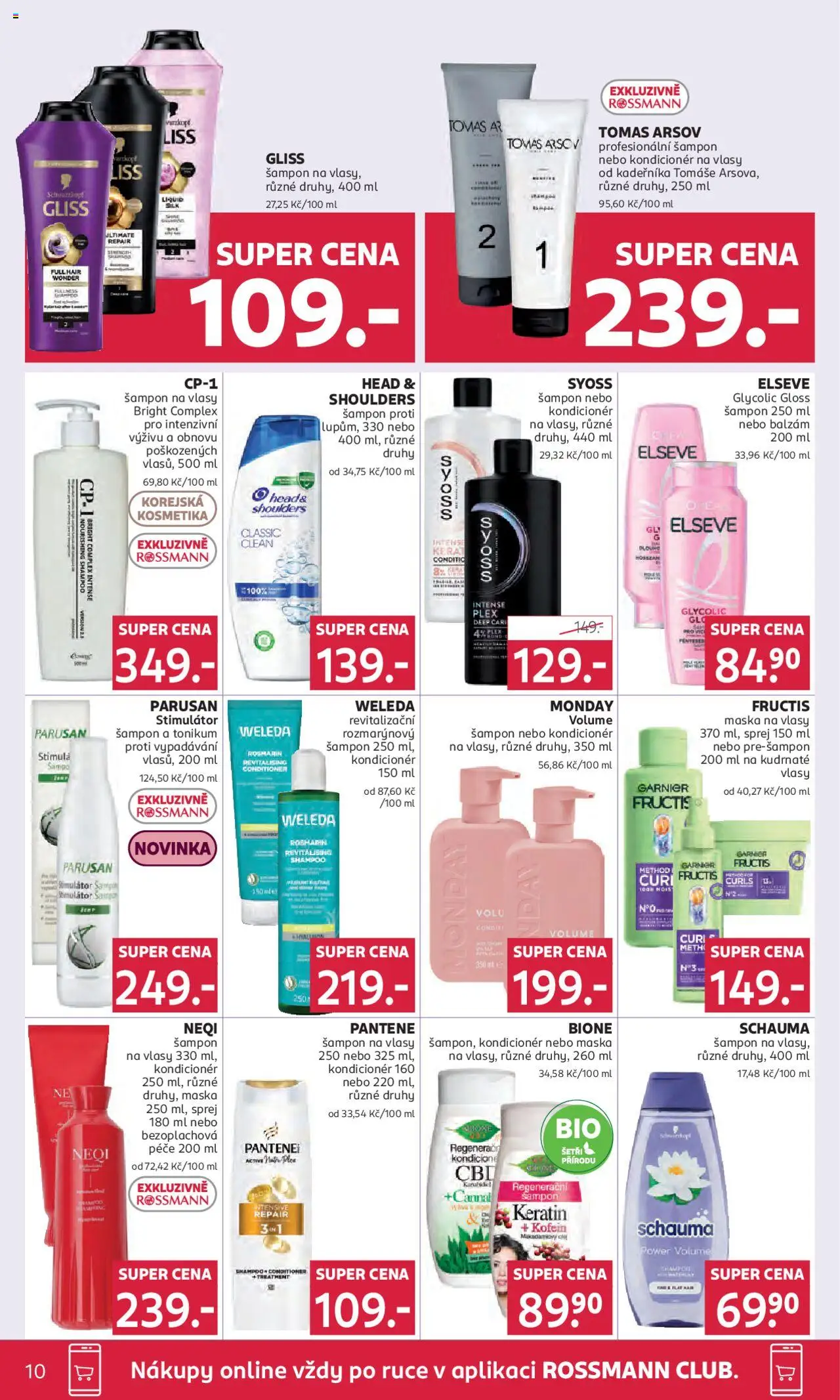 Rossmann leták od 10.09.2025 | Strana: 10 | Produkty: Syoss, Head & Shoulders, Maska na vlasy, Maska