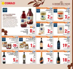 Anteprima del volantino CONFETTURA EXTRA, MARMELLATA SAPORI&DINTORNI CONAD vari tipi e grammature un esempio: confettura extra di fichi di Puglia, Confettura extra, marmellata Sapori&Dintorni Conad vari tipi e grammature un esempio: confettura extra di fichi di Puglia 350 g valido a partire dal 22.10.2025 | Pagina: 13