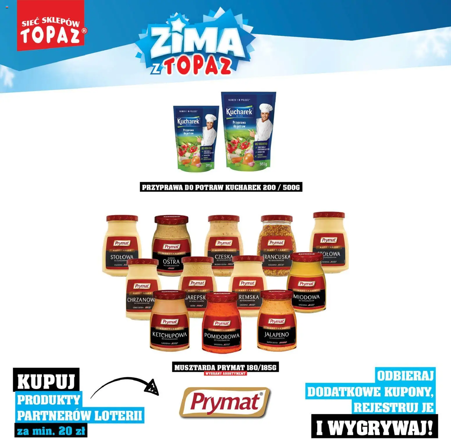 Topaz Gazetka - Katalog Produktów Objętych Loterią od 01.12.2025 | Strona: 38 | Produkty: Musztarda