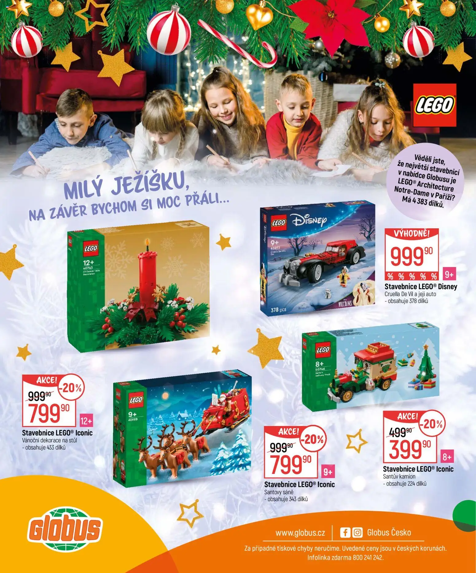 Globus leták - Praha-Štěrboholy  od 12.11.2025 | Strana: 12 | Produkty: Globus, LEGO, Stůl, Vánoční dekorace
