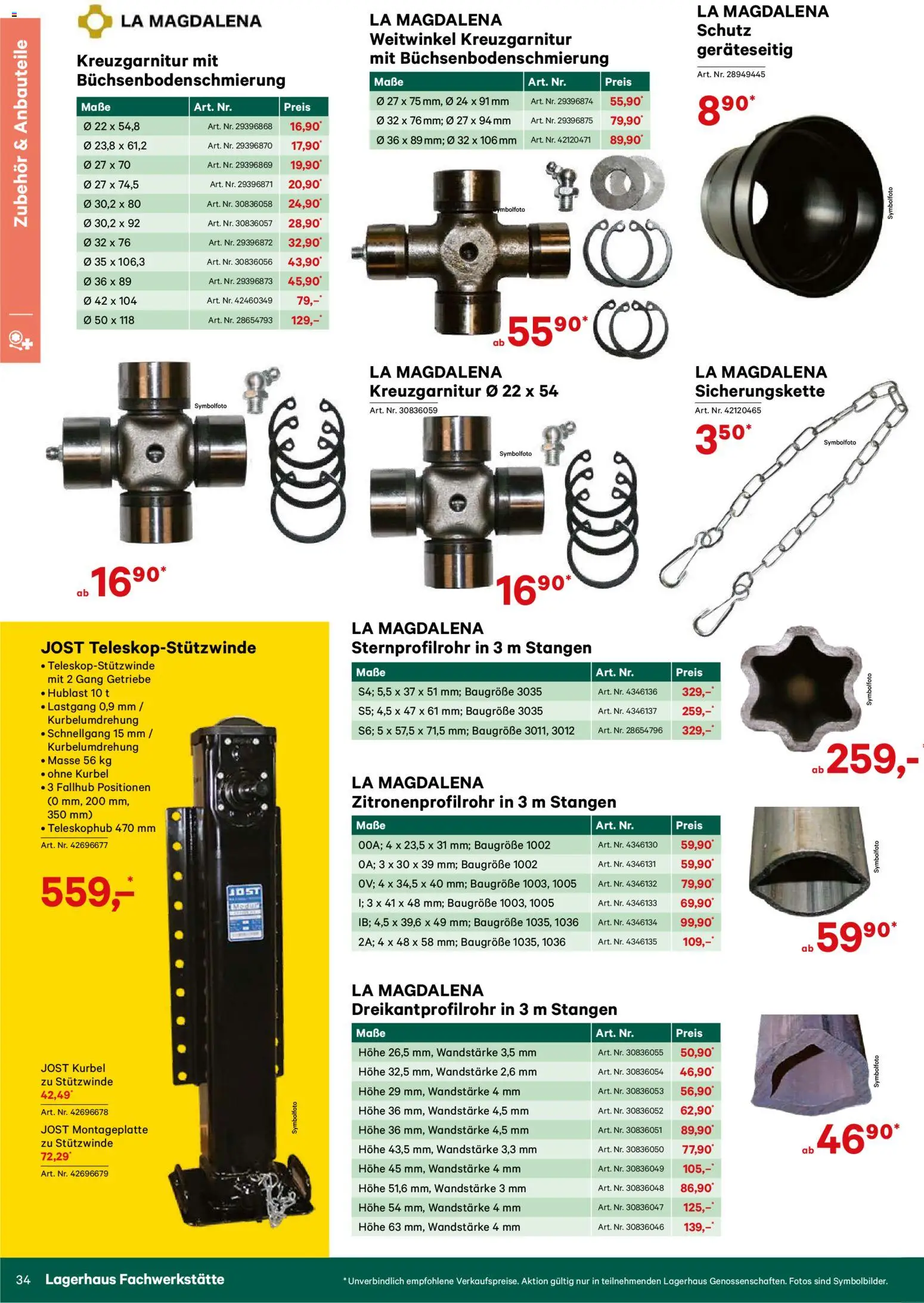 Lagerhaus Verschleißteile & Zubehör gültig ab 01.01.2026 | Seite: 34