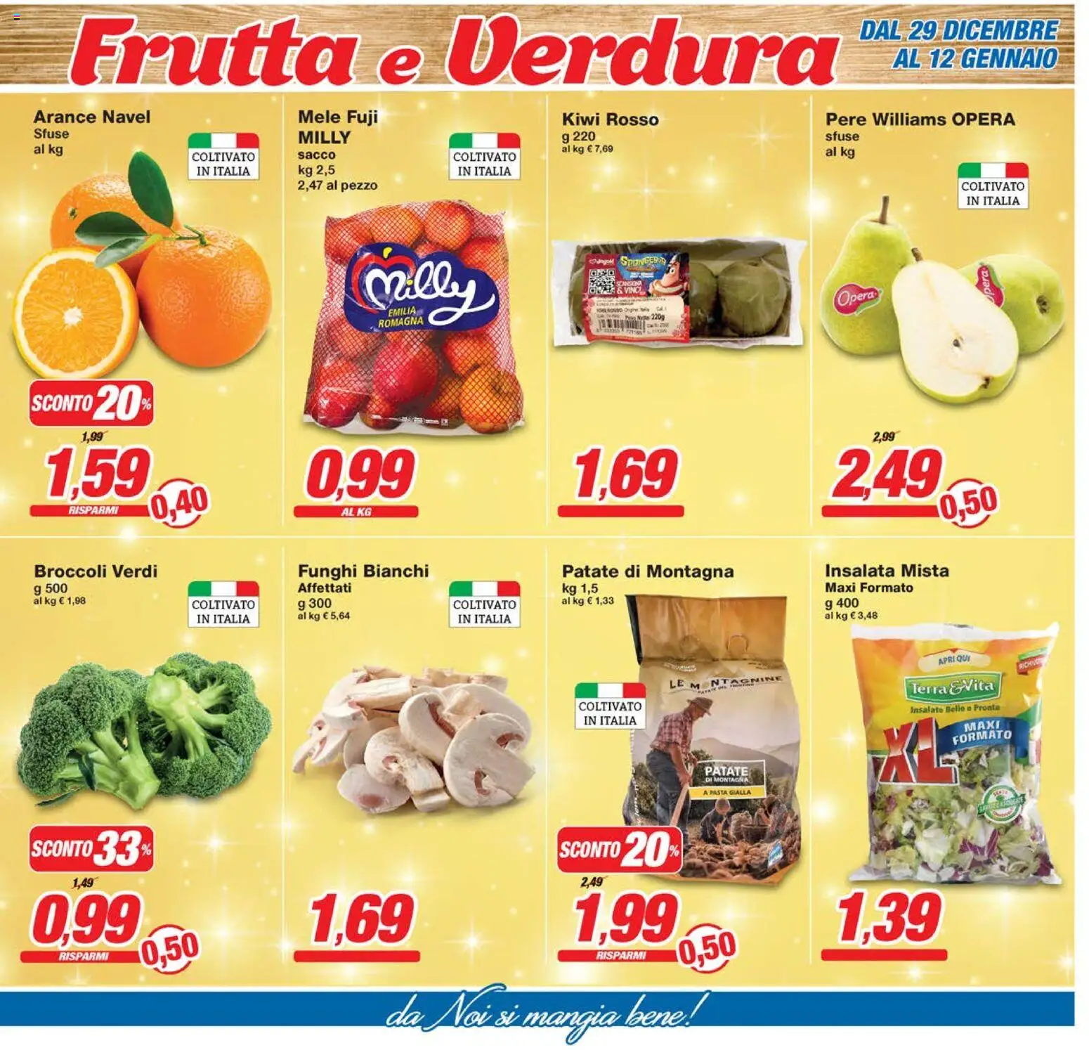 Volantino Prix del 29.12.2025 | Pagina: 3 | Prodotti: Mele, Frutta, Pasta, Funghi
