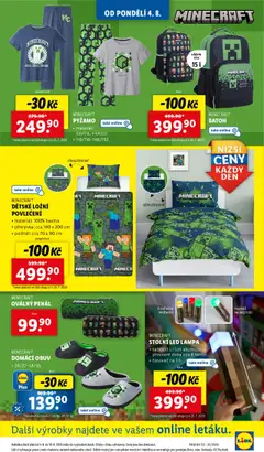 Lidl leták od 04.08.2025 | Strana: 27 | Produkty: Polštář, Přikrývka, Lampa, LED