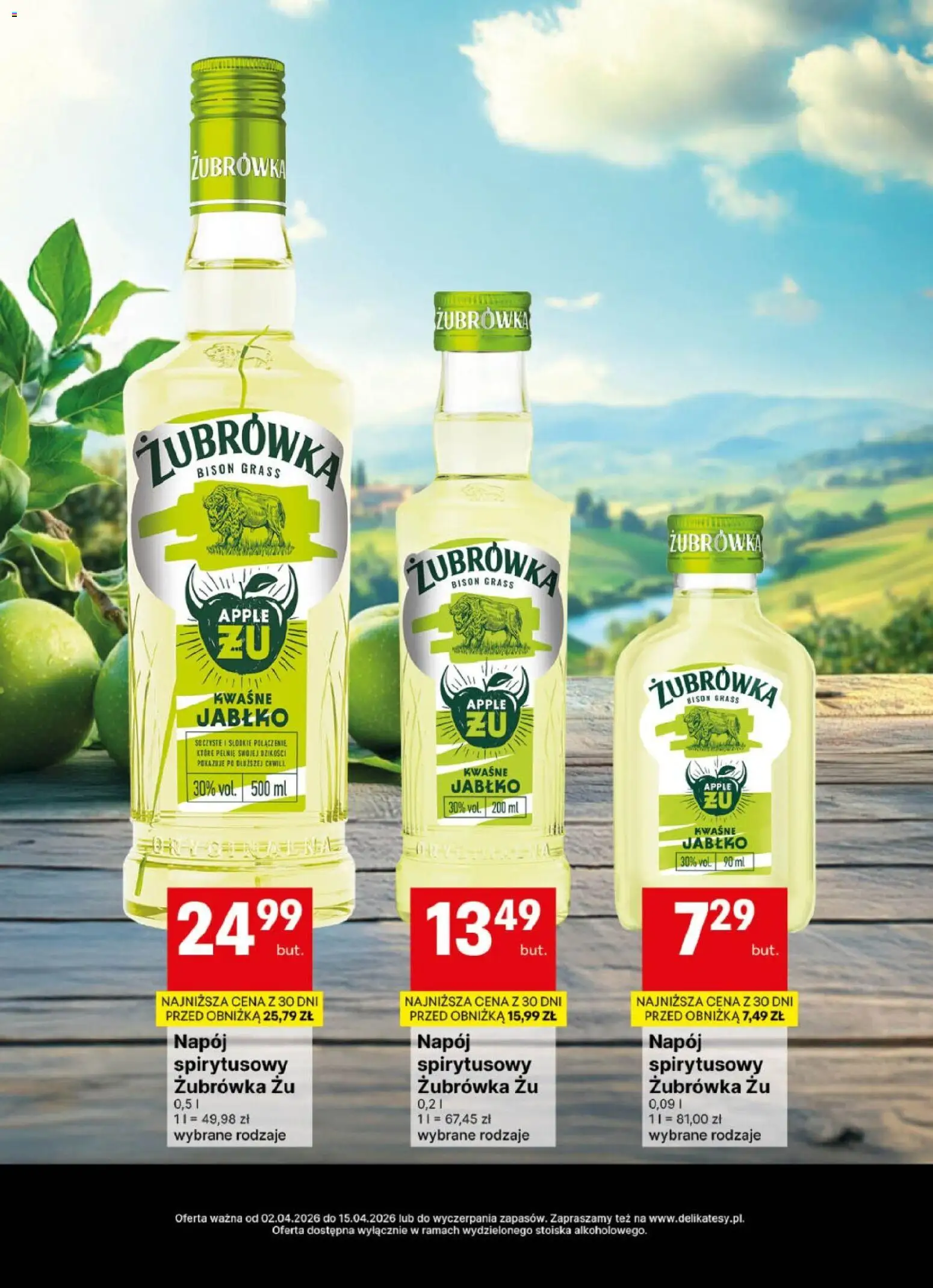 Delikatesy Centrum gazetka - DeliBarek od 02.04.2026 | Strona: 10 | Produkty: Żubrówka