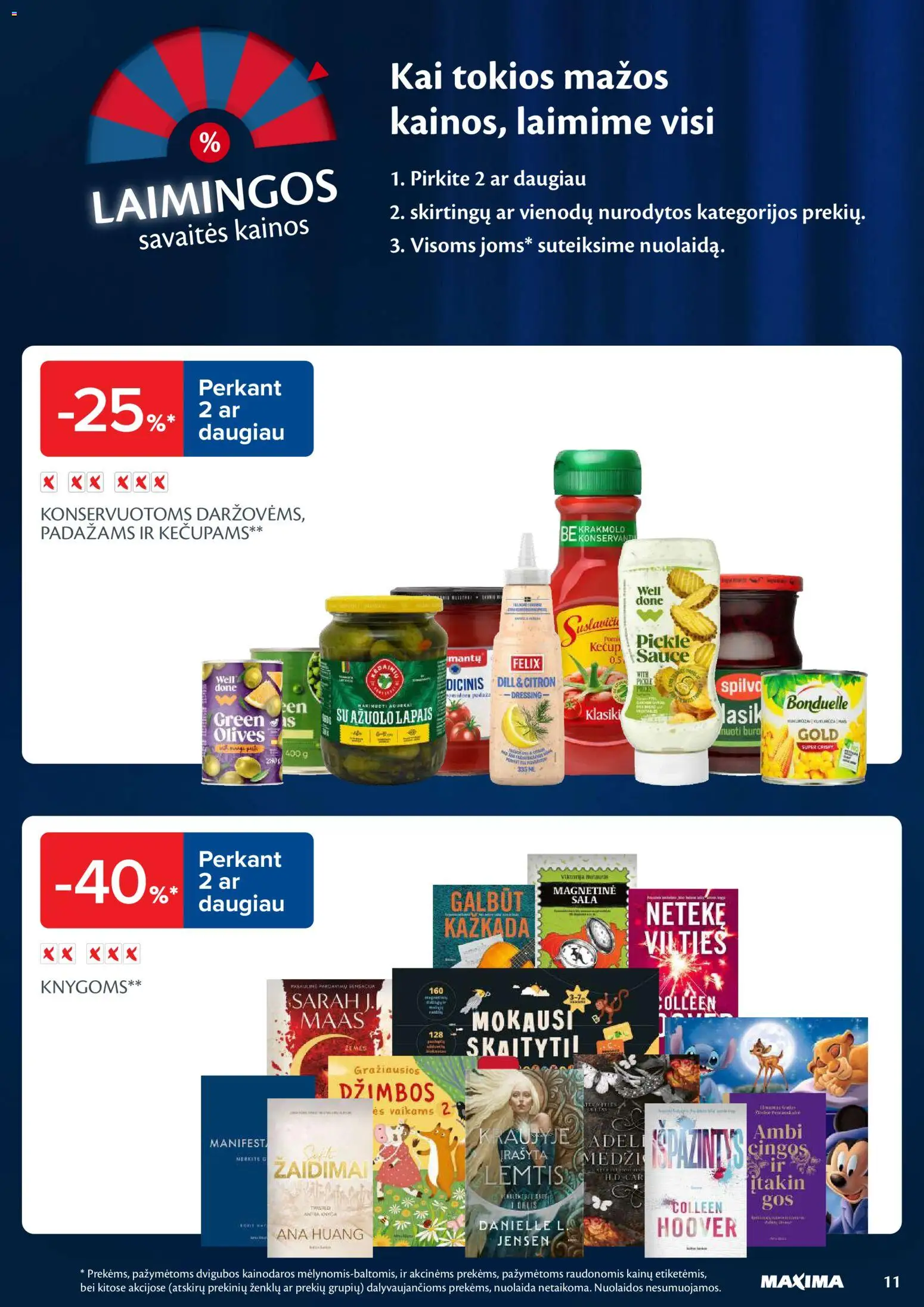 MAXIMA akcijos nuo 13.01.2026 | Puslapis: 11 | Prekių: Agurkai, Kečupas