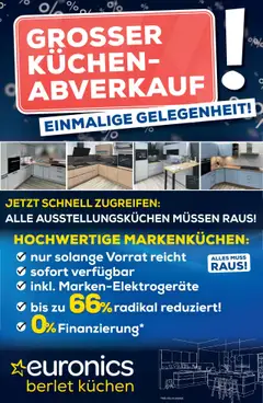 Euronics Küchen-Abverkauf Berlet ab 05.09.2025 gültig