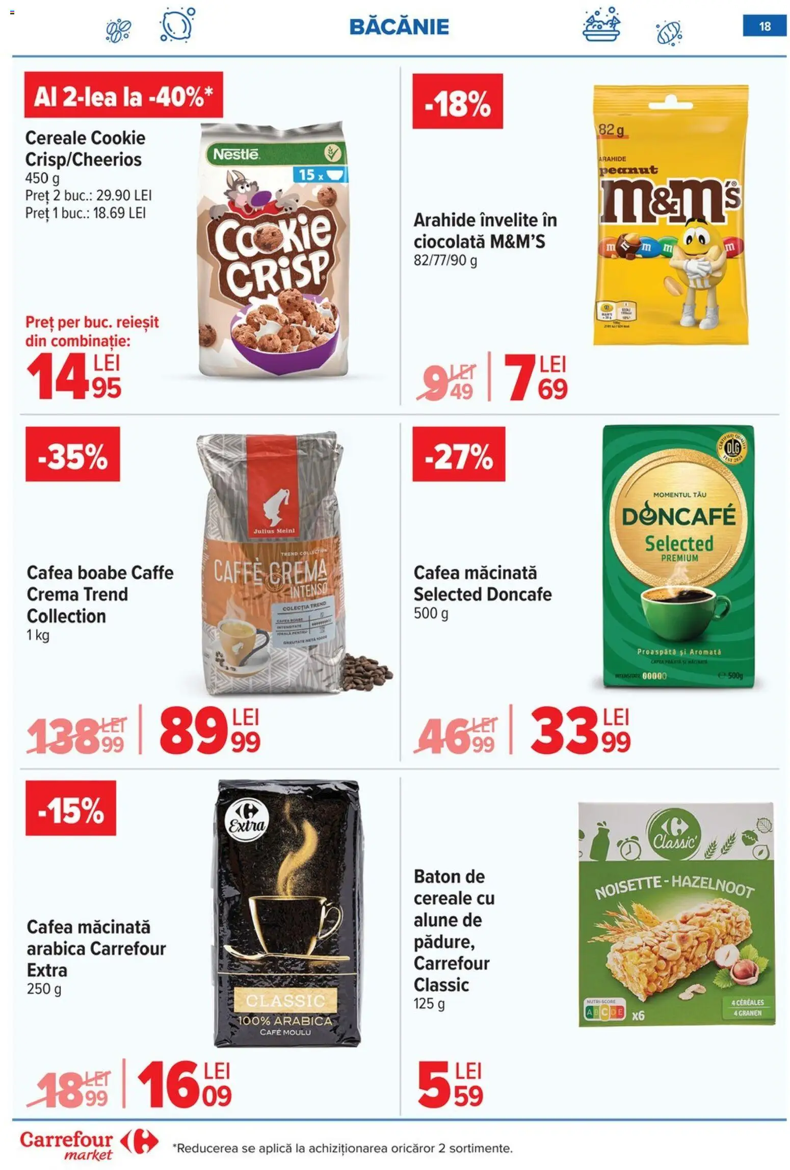 Noul catalog Carrefour – valabil de la 15.04.2026 | Pagină: 20 | Produse: Cremă, Cafea, Ciocolată, Cereale