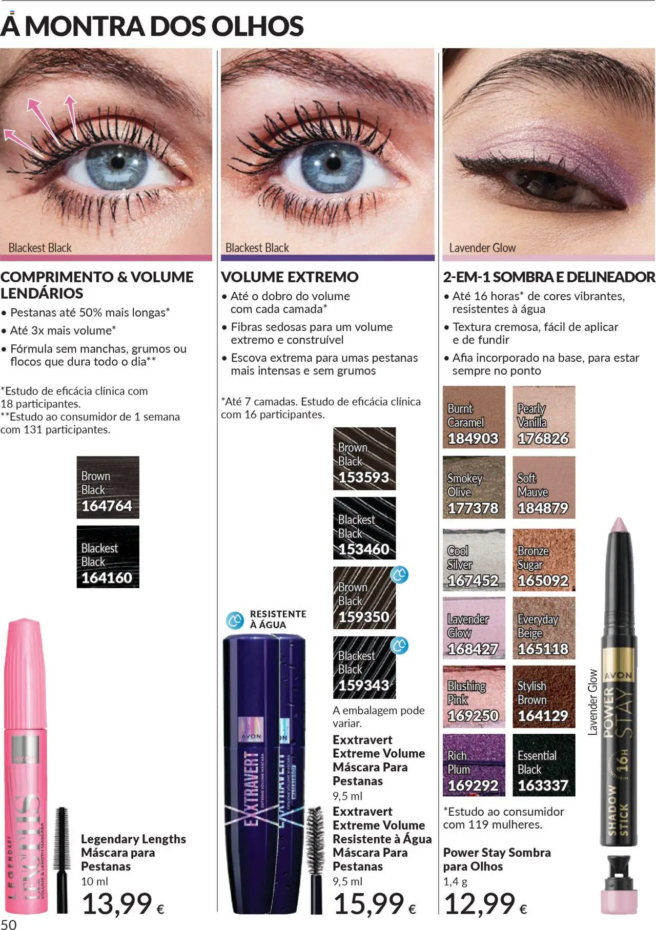 Catálogo Avon Campanha 10 │ válido de 01.10.2025 | Página: 50 | Produtos: Agua, Delineador, Flocos