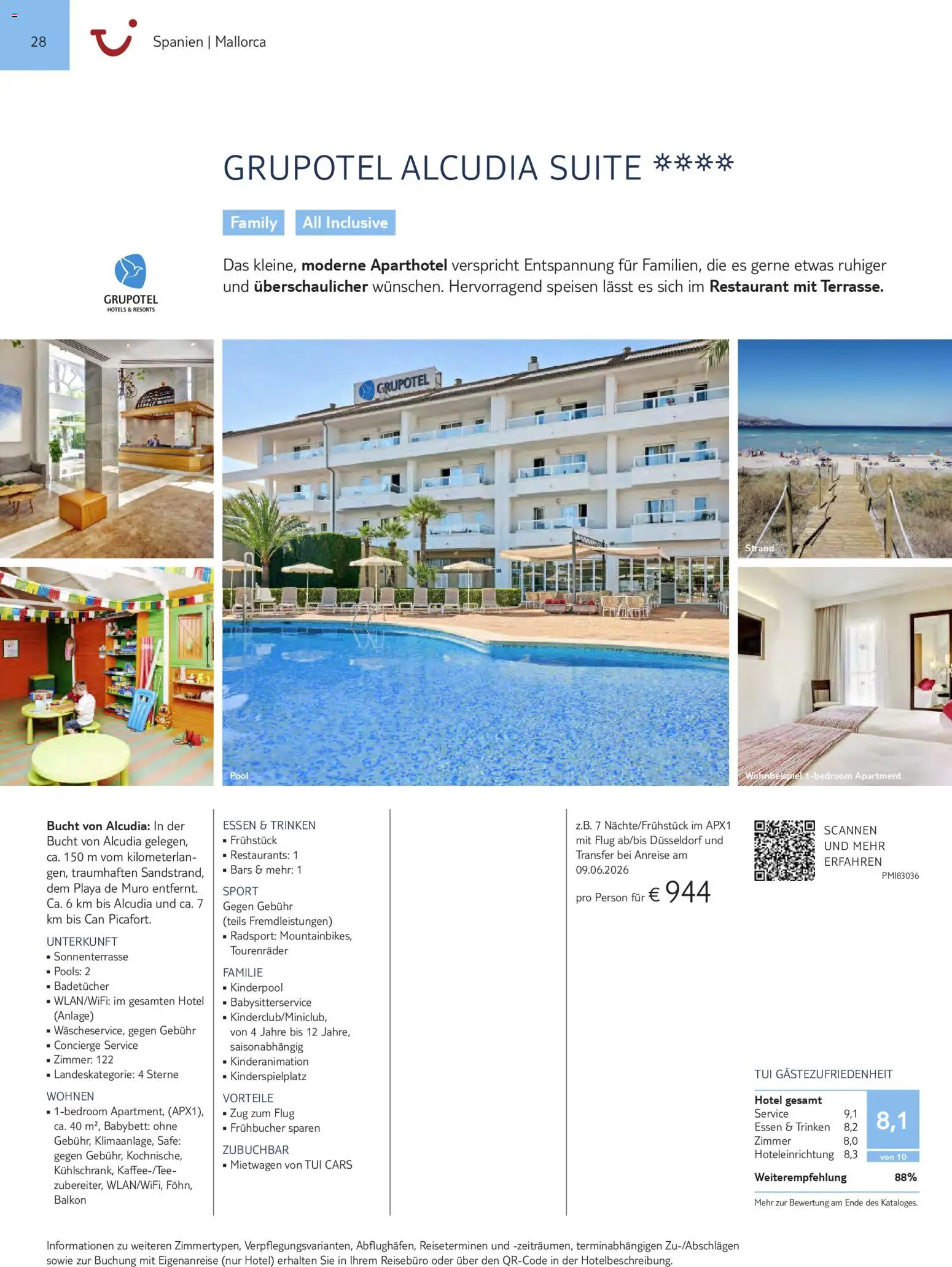 Aida  Südeuropa & Nordafrika 2026/27 – gültig ab 01.01.2026 | Seite: 28 | Produkte: Babybett