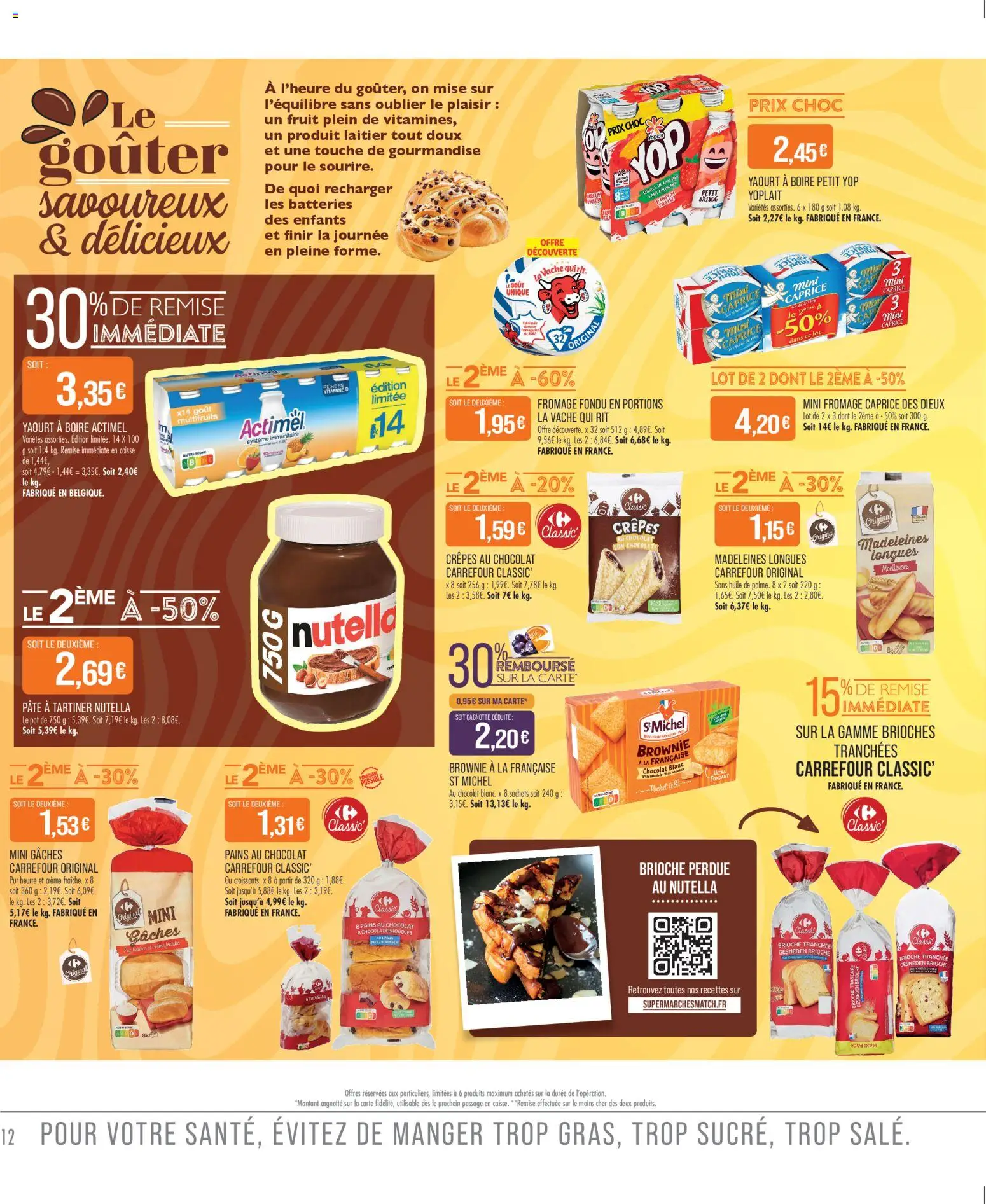 {H1} | Page: 14 | Produits: Actimel, Beurre, Huile, Crème