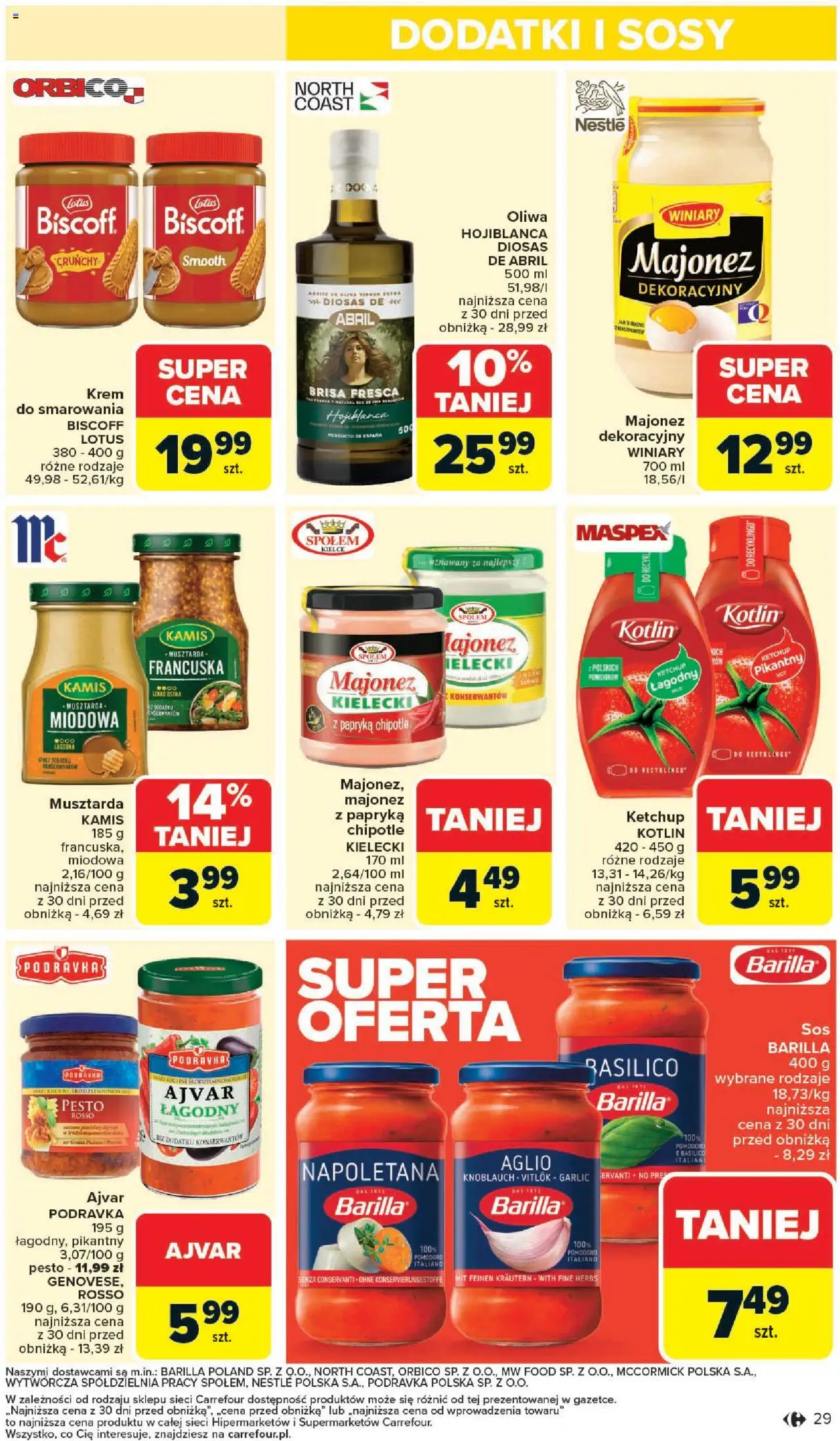 Carrefour Gazetka od 20.10.2025 | Strona: 31 | Produkty: Ketchup, Papryka, Musztarda, Ajvar