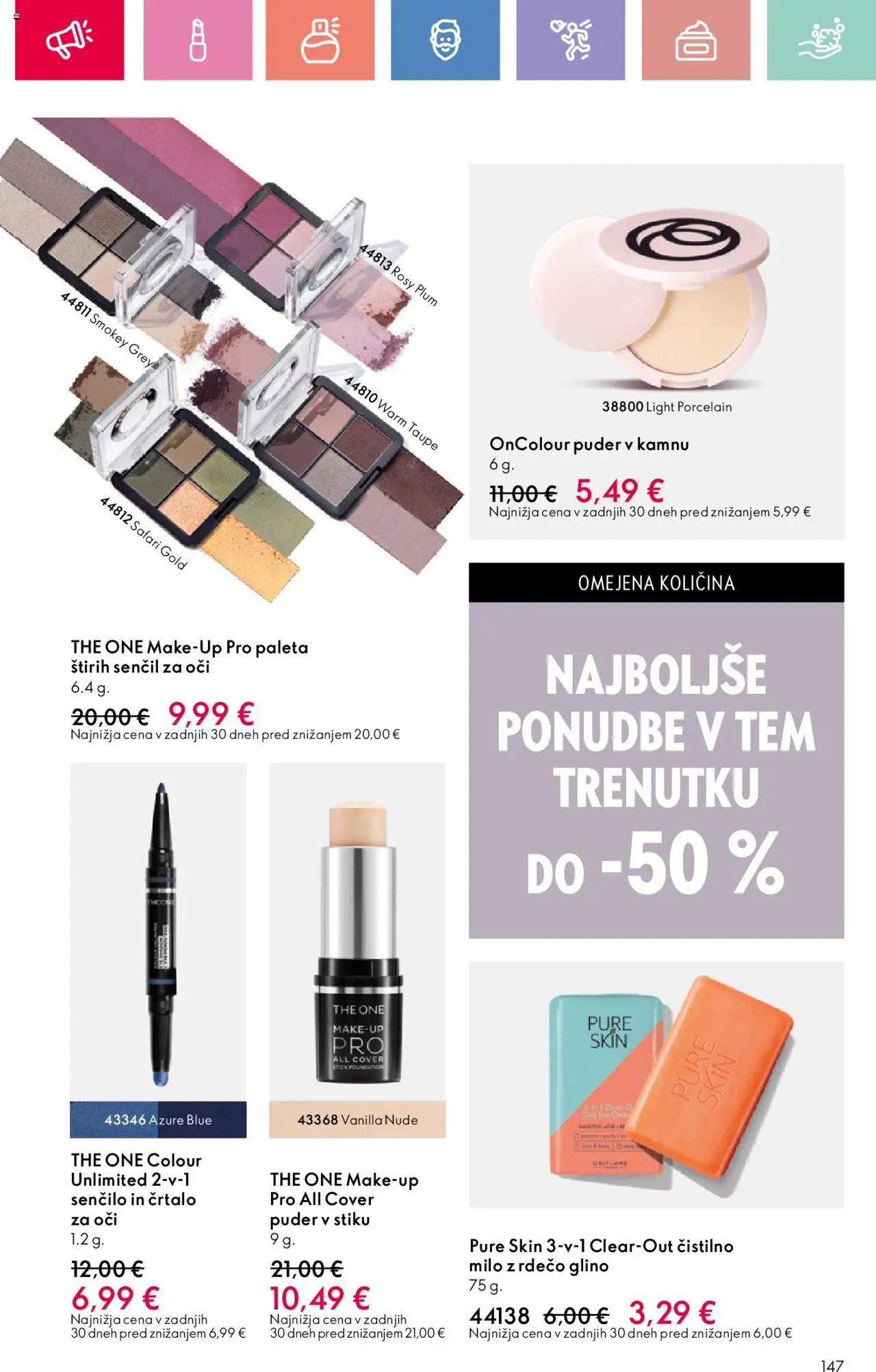 Oriflame katalog 11 │ velja od 03.08.2025 | Stran: 147 | Izdelki: Puder, Milo, Senčilo