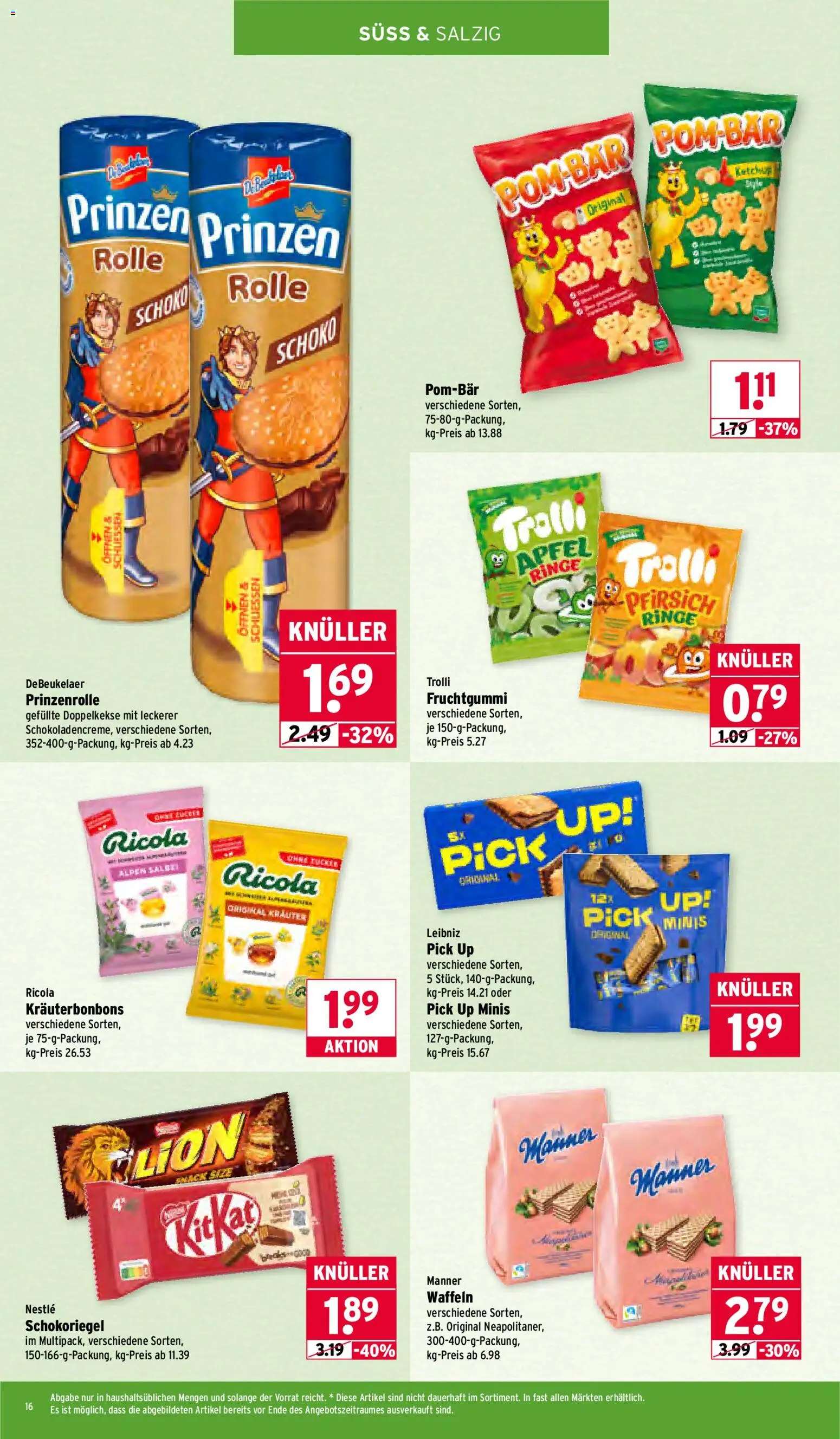 Wasgau Prospekt 	 – gültig ab 12.01.2026 | Seite: 16 | Produkte: Äpfel, Waffeln, Pfirsich