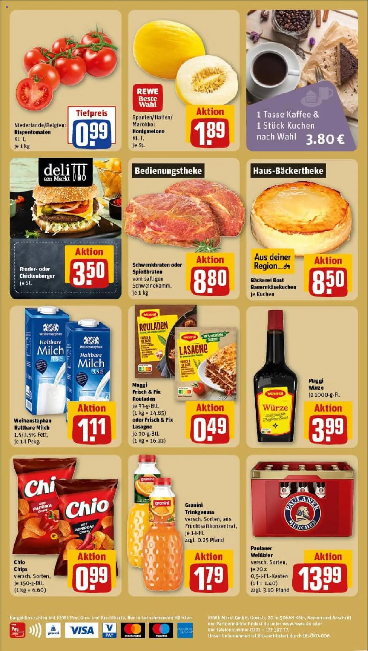 Rewe prospekt Ueberherrn	 - gültig ab dem 06.07.2025 | Seite: 2 | Produkte: Bäckerei, Paprika, Granini, Kuchen