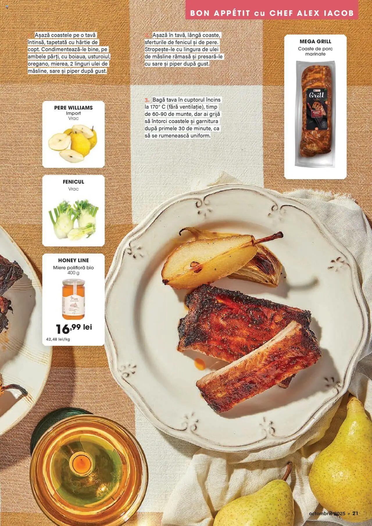 Noul catalog Mega Image – valabil de la 02.10.2025 | Pagină: 21 | Produse: Şerit ödül, Linguri, Grill, Miere polifloră