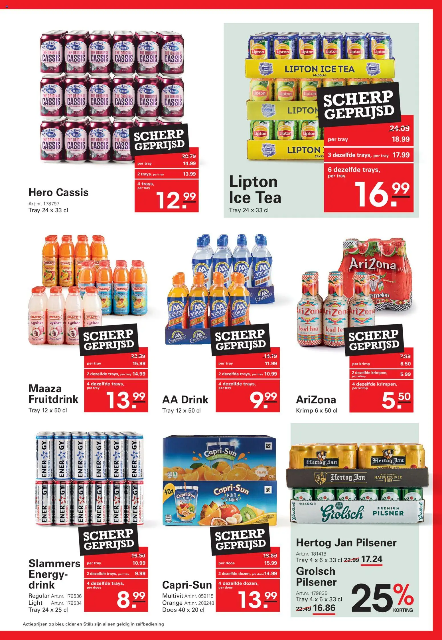 {H1} | Pagina: 43 | Producten: Bier, Cassis, Mango