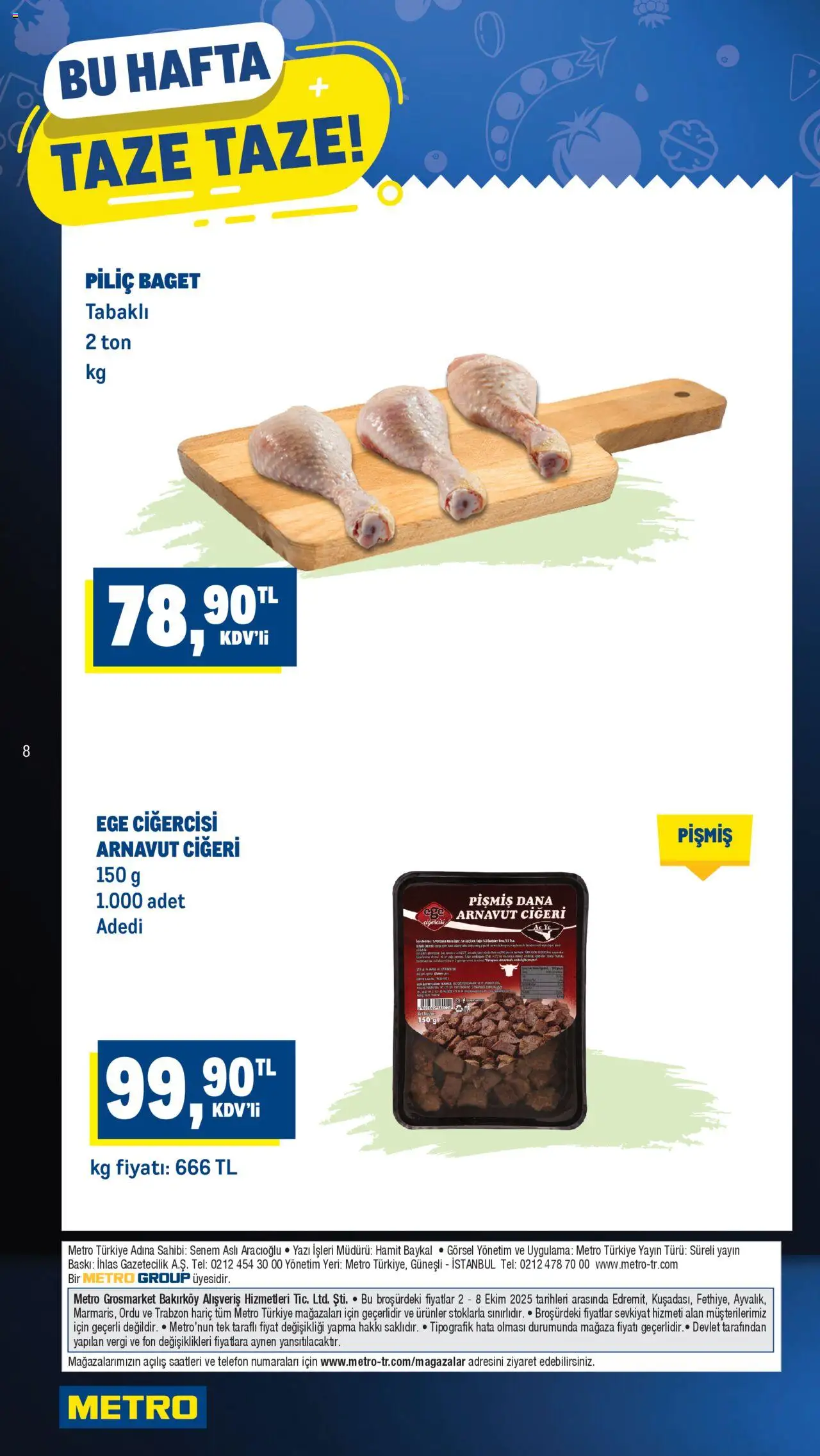 Metro Katalog - 02.10.2025 tarihinden itibaren geçerlidir | Sayfa: 8 | Ürünler: Baskı, Piliç, Telefon