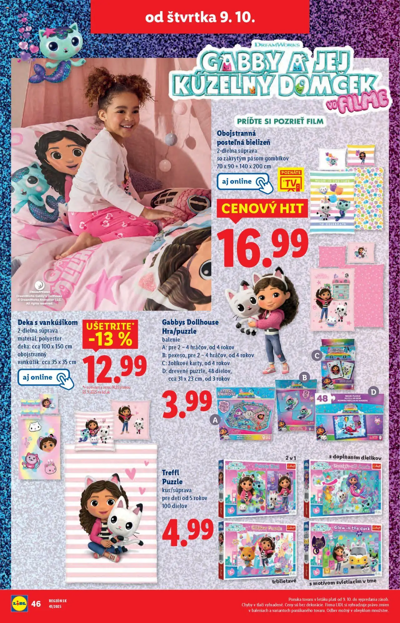 Nové Lidl akcie – leták je platný od 06.10.2025 | Strana: 90 | Produkty: Puzzle