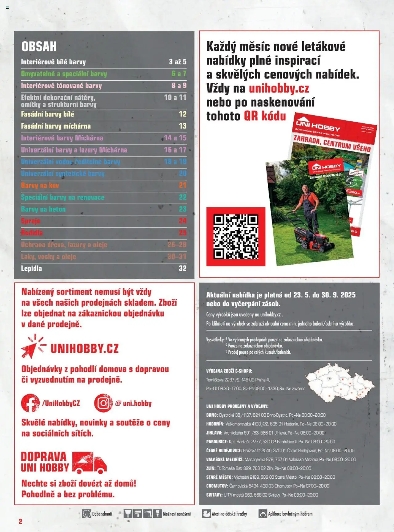 Uni Hobby katalog - Barvy 2025 od 23.05.2025 | Strana: 2 | Produkty: Oleje, Hračky, Vosky, Barvy