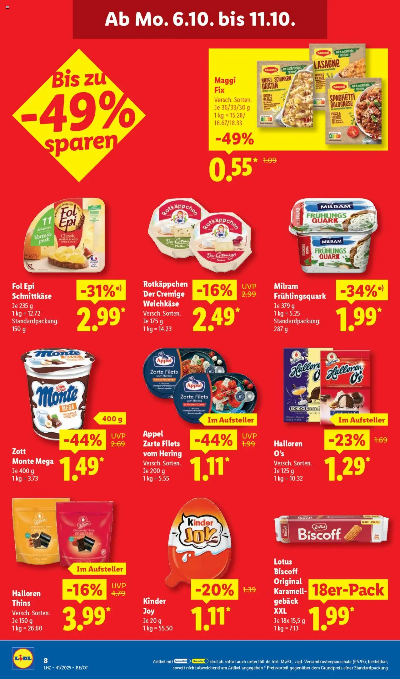 Lidl Prospekt Grimma – gültig ab 06.10.2025 | Seite: 16 | Produkte: Maggi, Quark, Pfeffer, Rotkäppchen