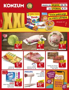 Konzum HR Akciós újság - amely érvényes a következő dátumtól: 29.10.2025