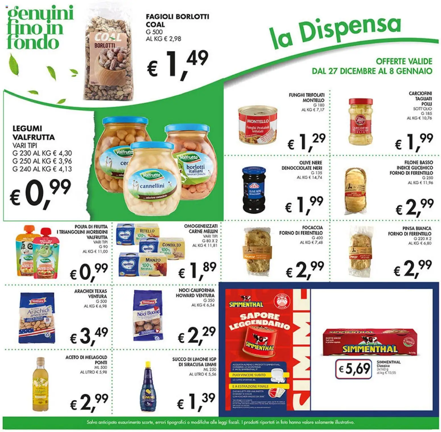 Volantino Coal del 27.12.2025 | Pagina: 23 | Prodotti: Legumi, Fagioli, Frutta, Arachidi