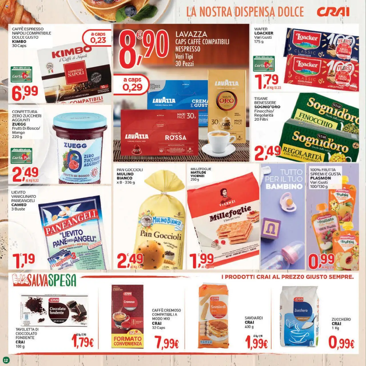 Volantino CRAI del 16.10.2025 | Pagina: 12 | Prodotti: Pane, Cioccolato, Frutta, Mango