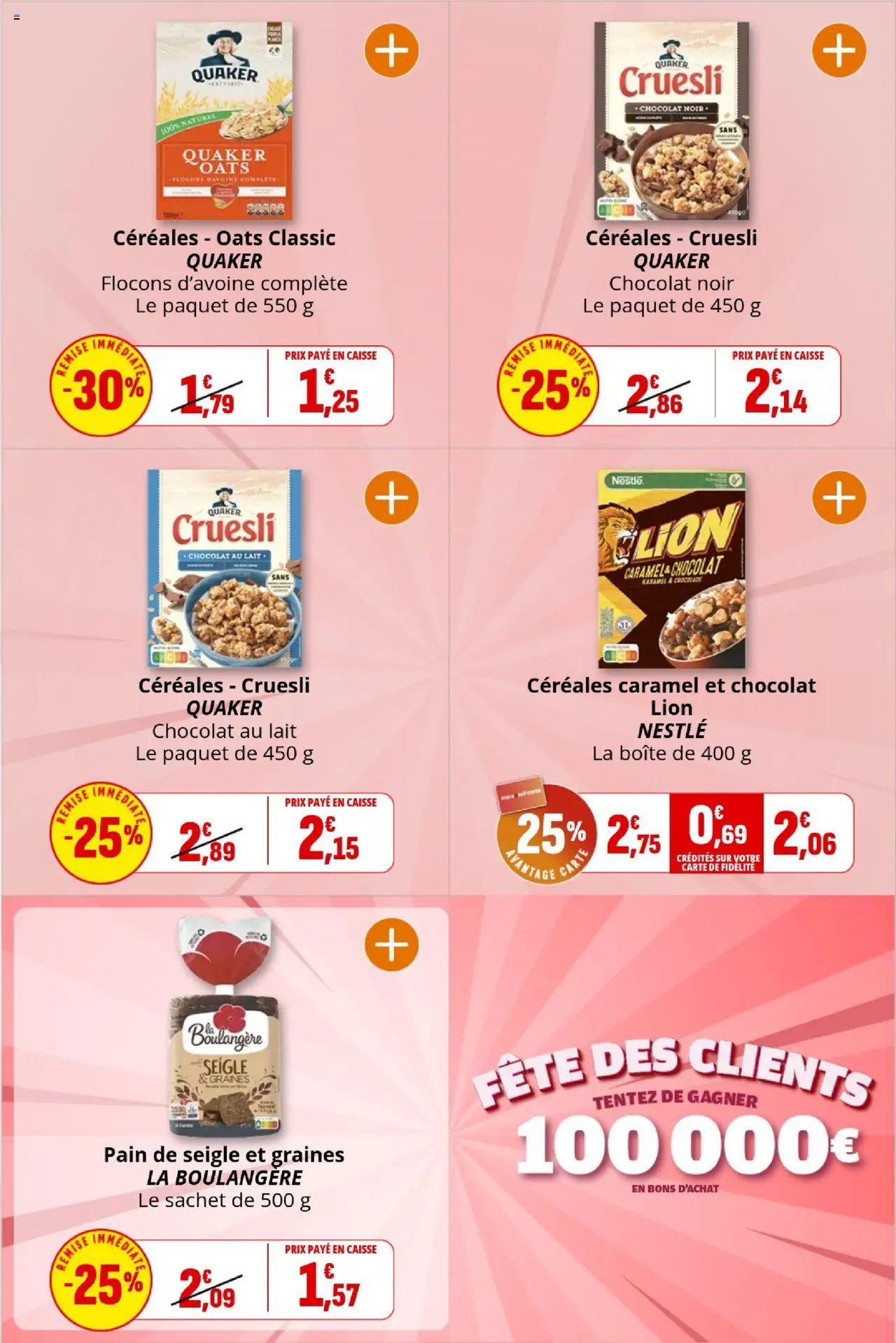 {H1} | Page: 16 | Produits: Flocons, Flocons d’avoine, Pain, Céréales