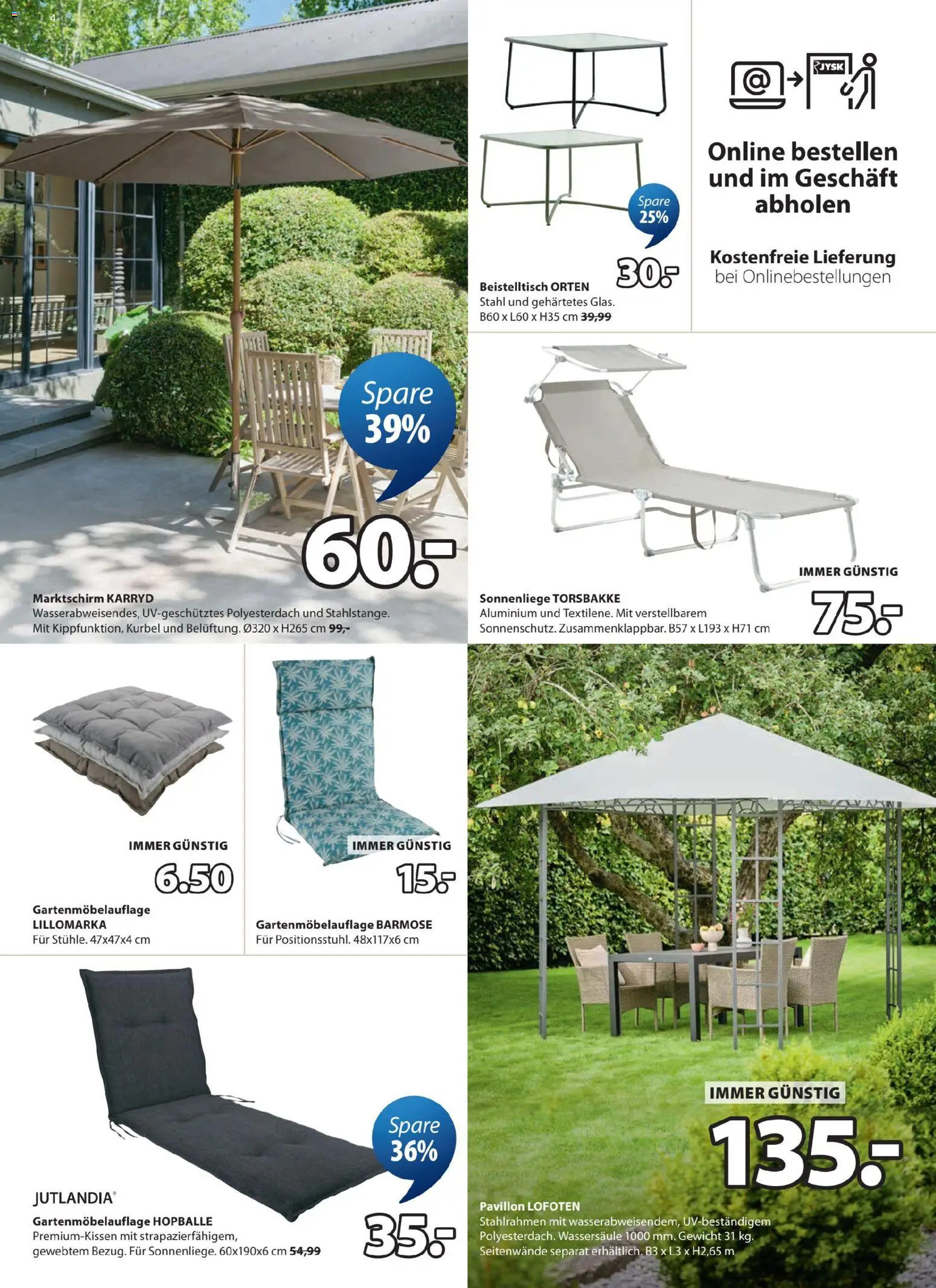 JYSK Prospekt aktuell gültig ab 28.04.2026 | Seite: 4 | Produkte: Gewicht