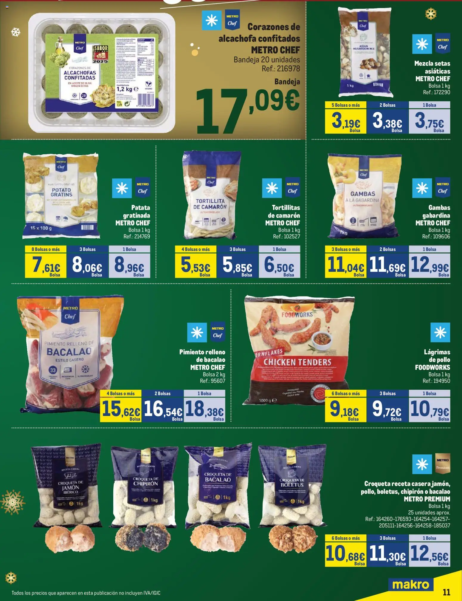 Makro - Precios Centro │ válido desde el 24.11.2025 | Página: 11 | Productos: Κάδος απορρυμάτων, Aceite de oliva, Bolsa, Bandeja
