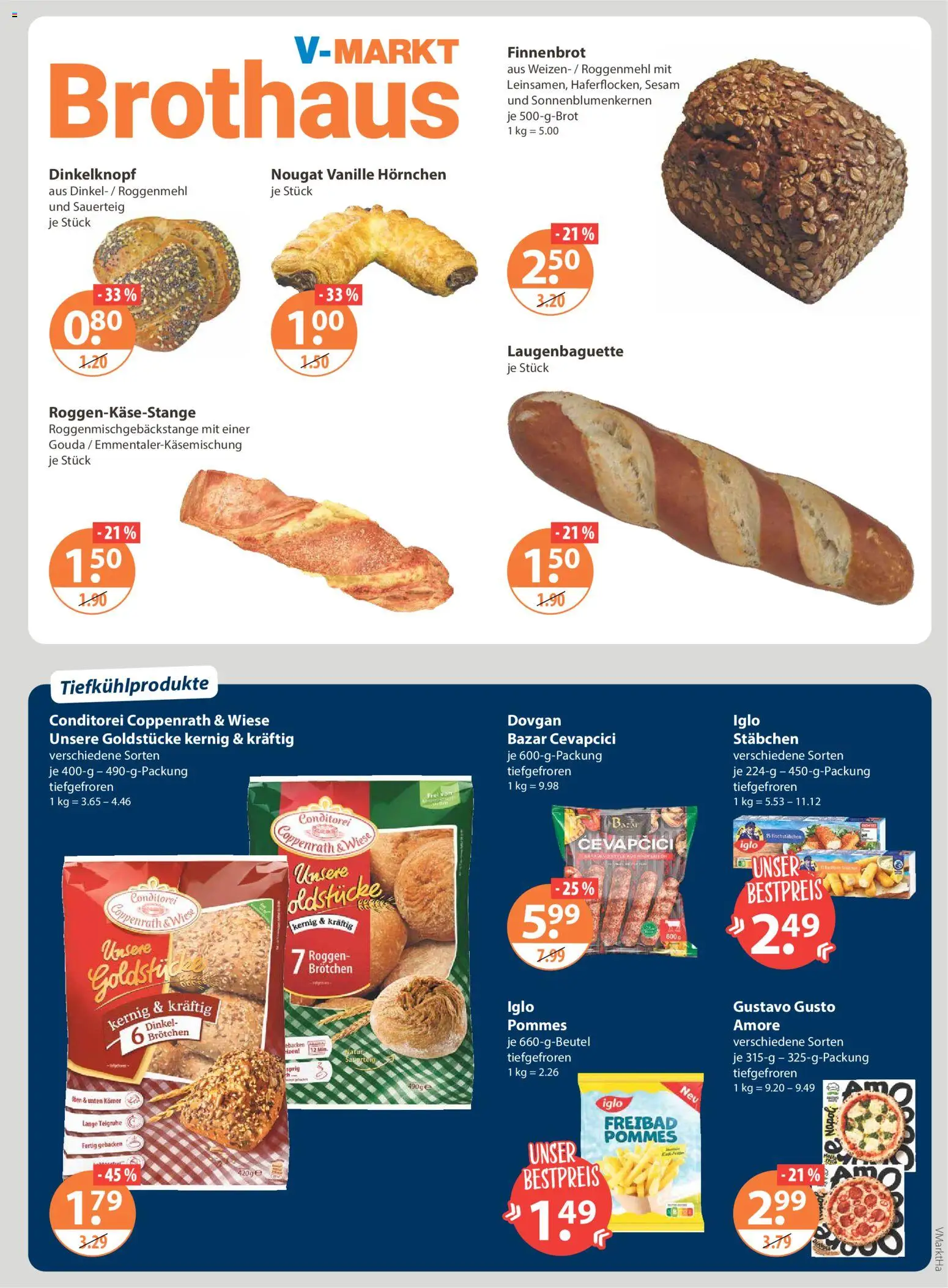V-Markt - Hallertau / Oberpfalz – gültig ab 05.02.2026 | Seite: 5 | Produkte: Gouda, Pommes, Cevapcici, Fischstabchen