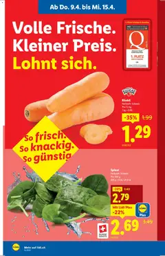 Lidl aktionen ab 09.04.2026 gültig | Seite: 4 | Produkte: Gemüse, Früchte