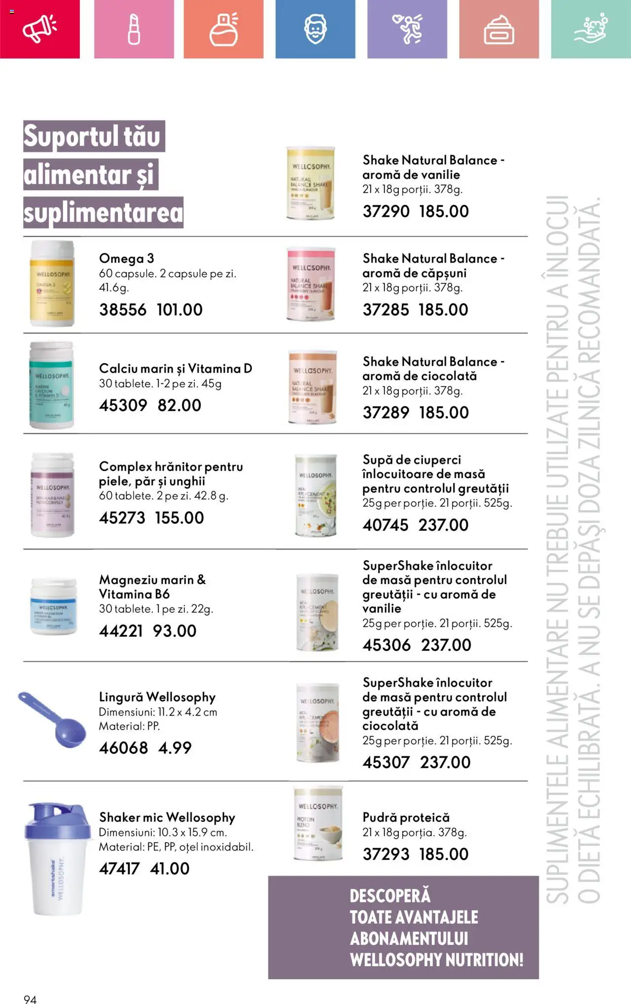 Oriflame catalog 10 2025 – valabil de la 06.07.2025 | Pagină: 94 | Produse: Chaussures de ski, Pudră, Căpșuni, Shake