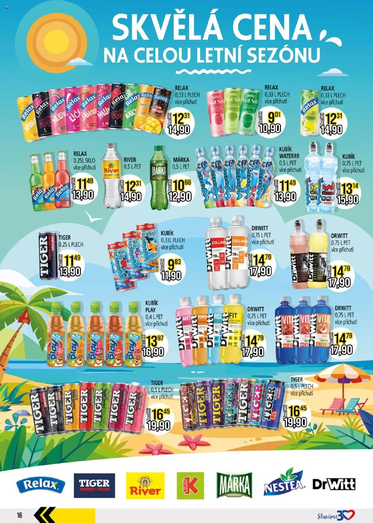 Jip leták od 28.05.2025 | Strana: 16 | Produkty: Mango, Tiger, Plech, Energy drink